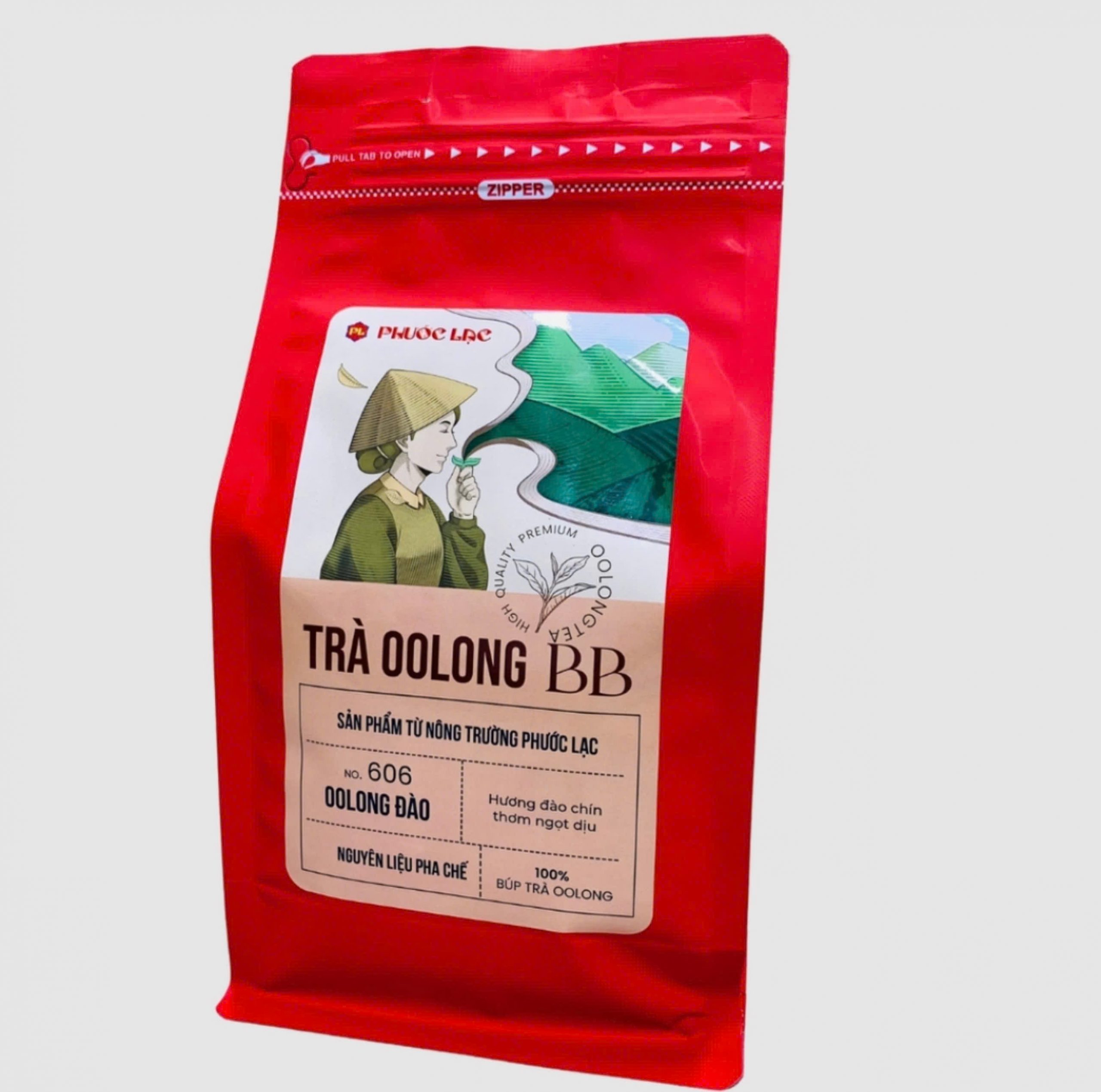 Trà Oolong BB Đào – Nguyên liệu pha chế gói 500g