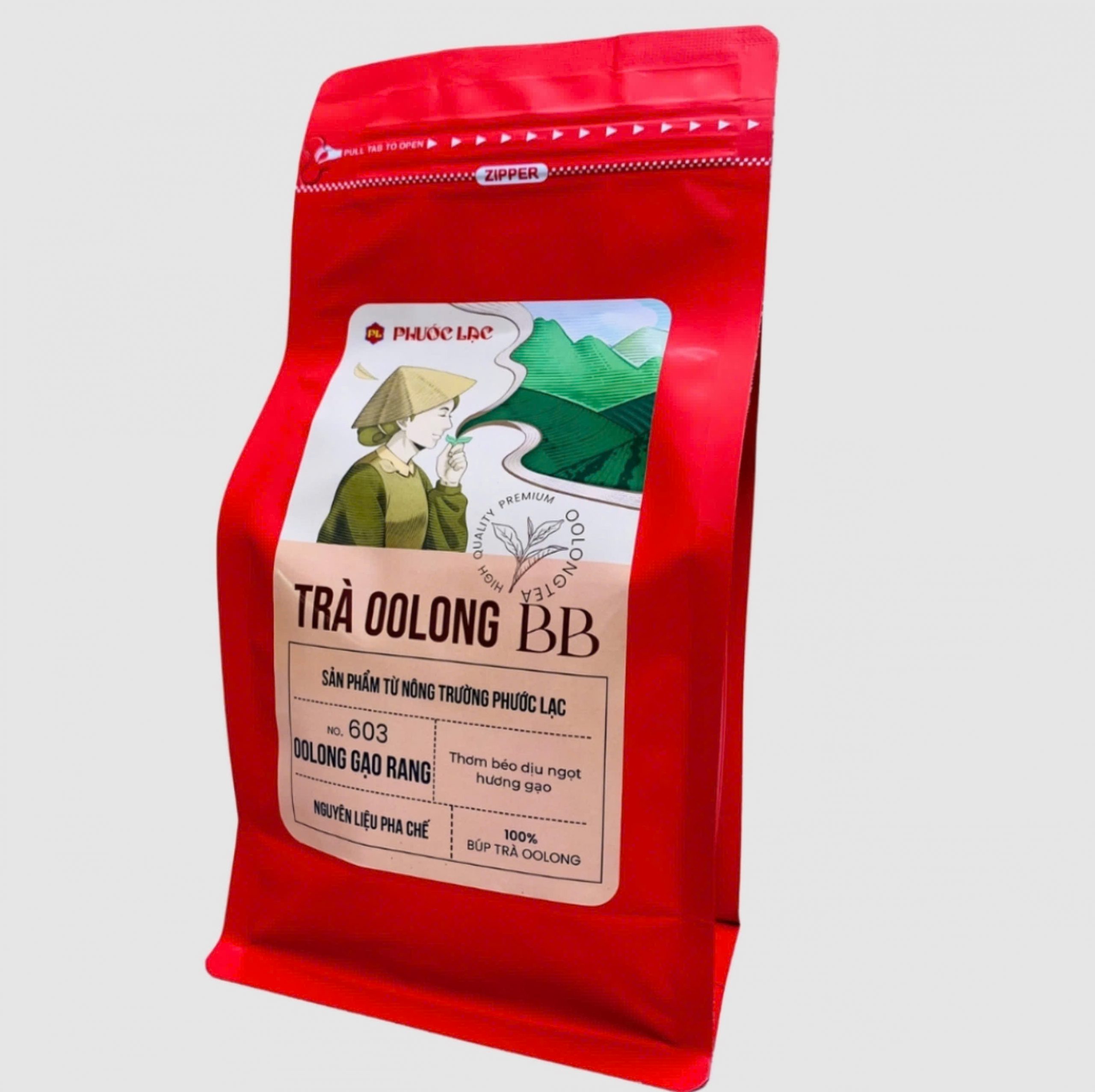 Trà Oolong BB Gạo Rang – Nguyên liệu pha chế gói 500g