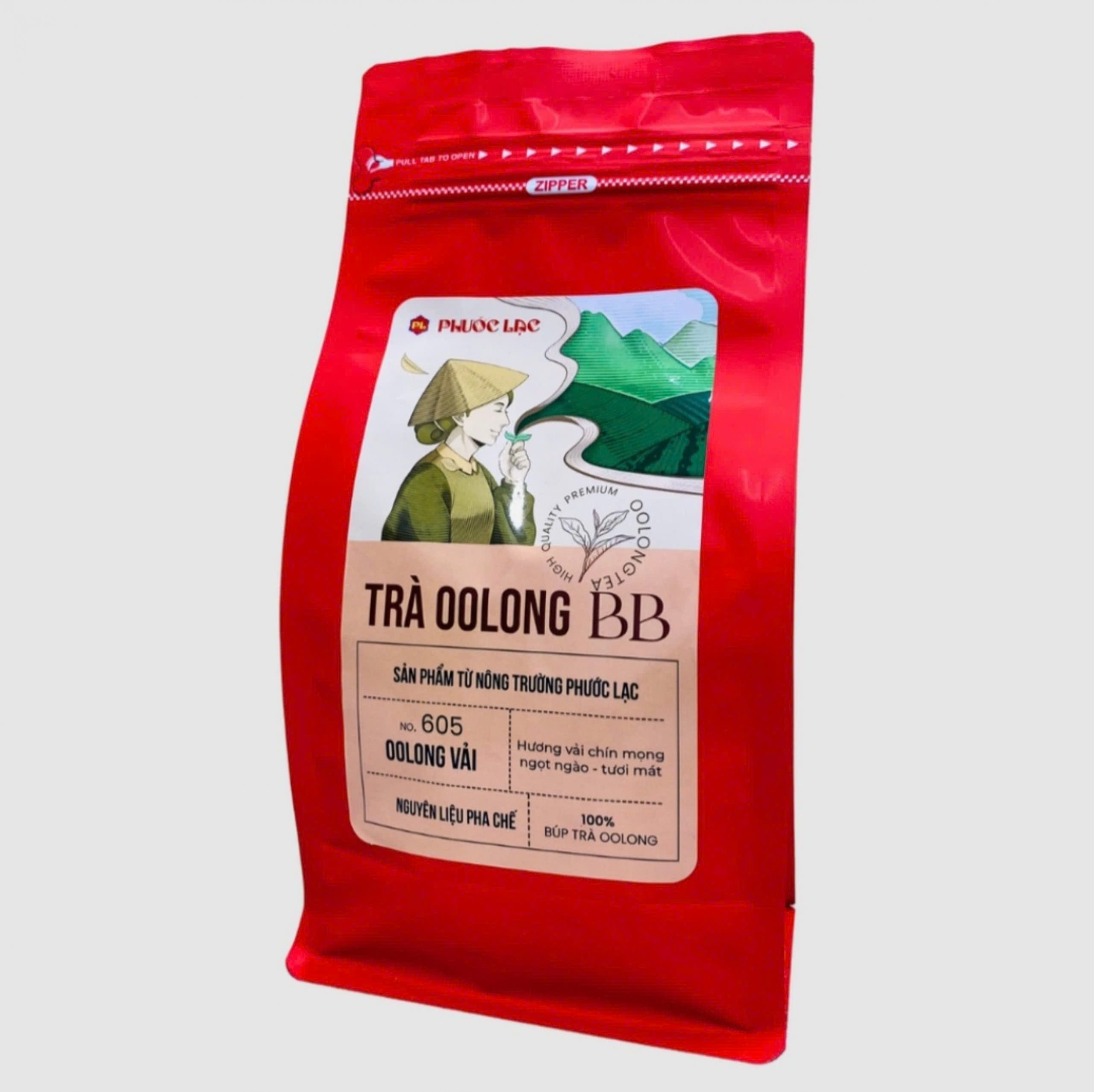 Trà Oolong BB Vải – Nguyên liệu pha chế gói 500g