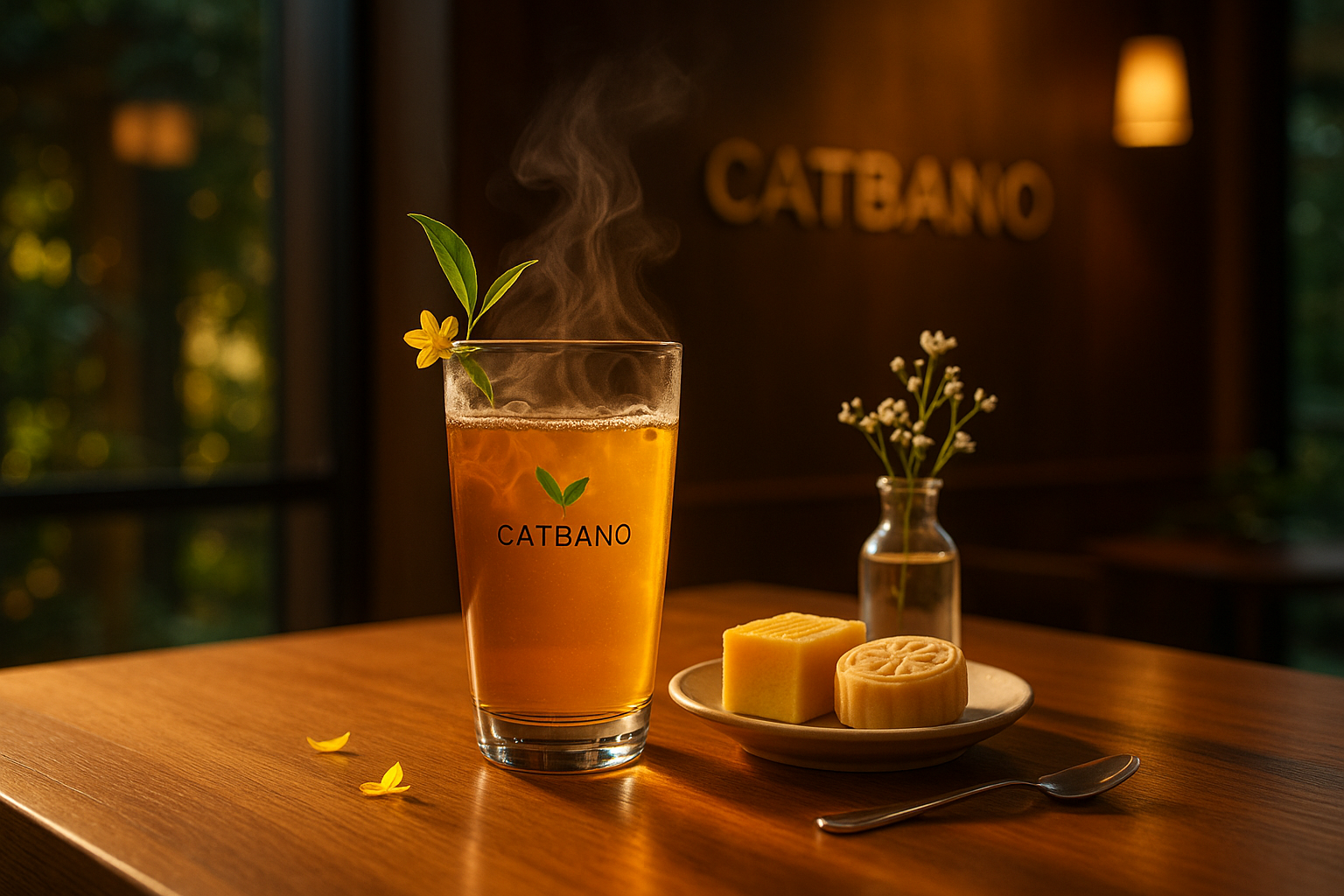 Thưởng thức trà Oolong Phước Lạc tại Catbano