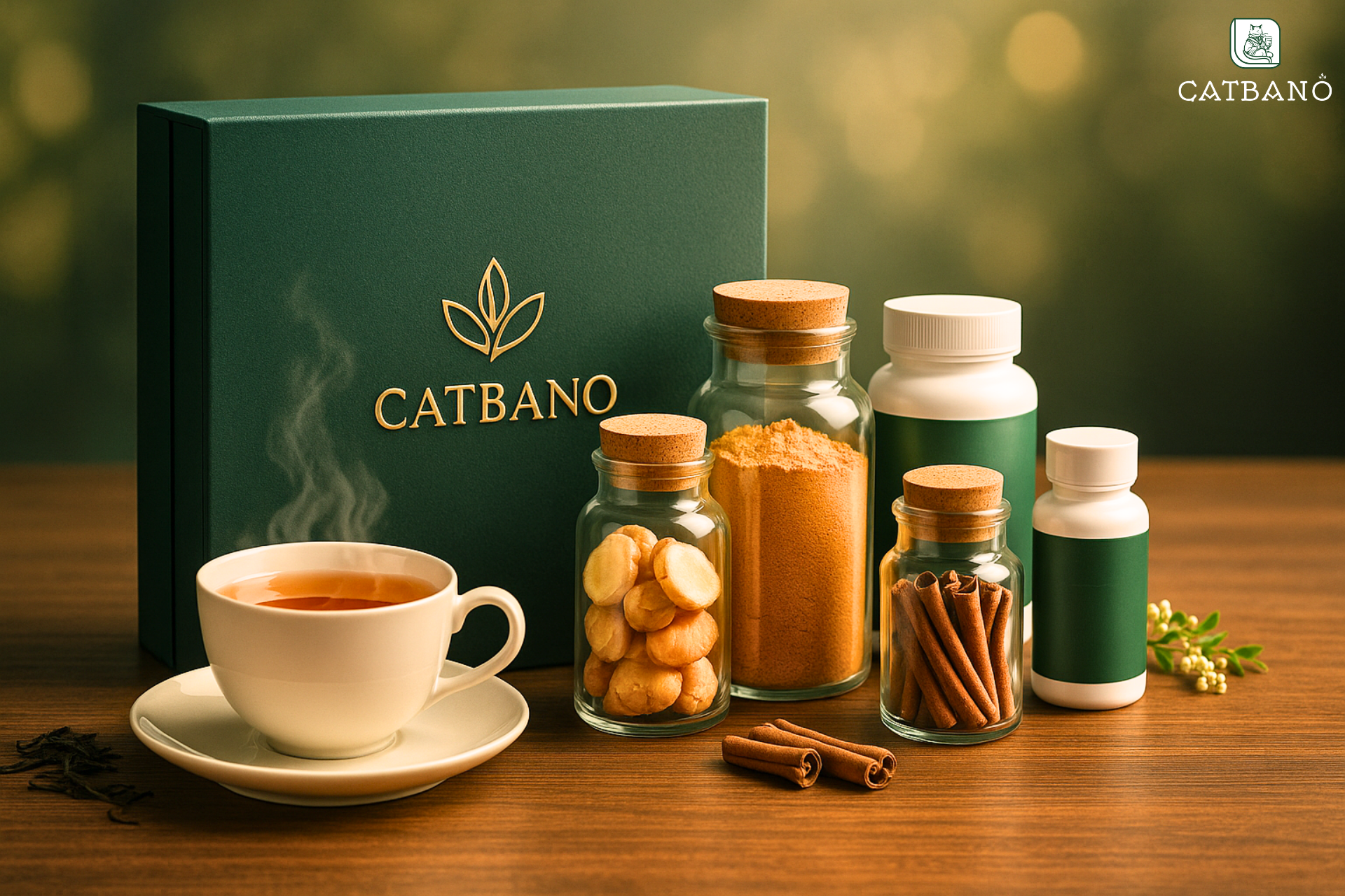Bộ quà trà Oolong cao cấp tại Catbano