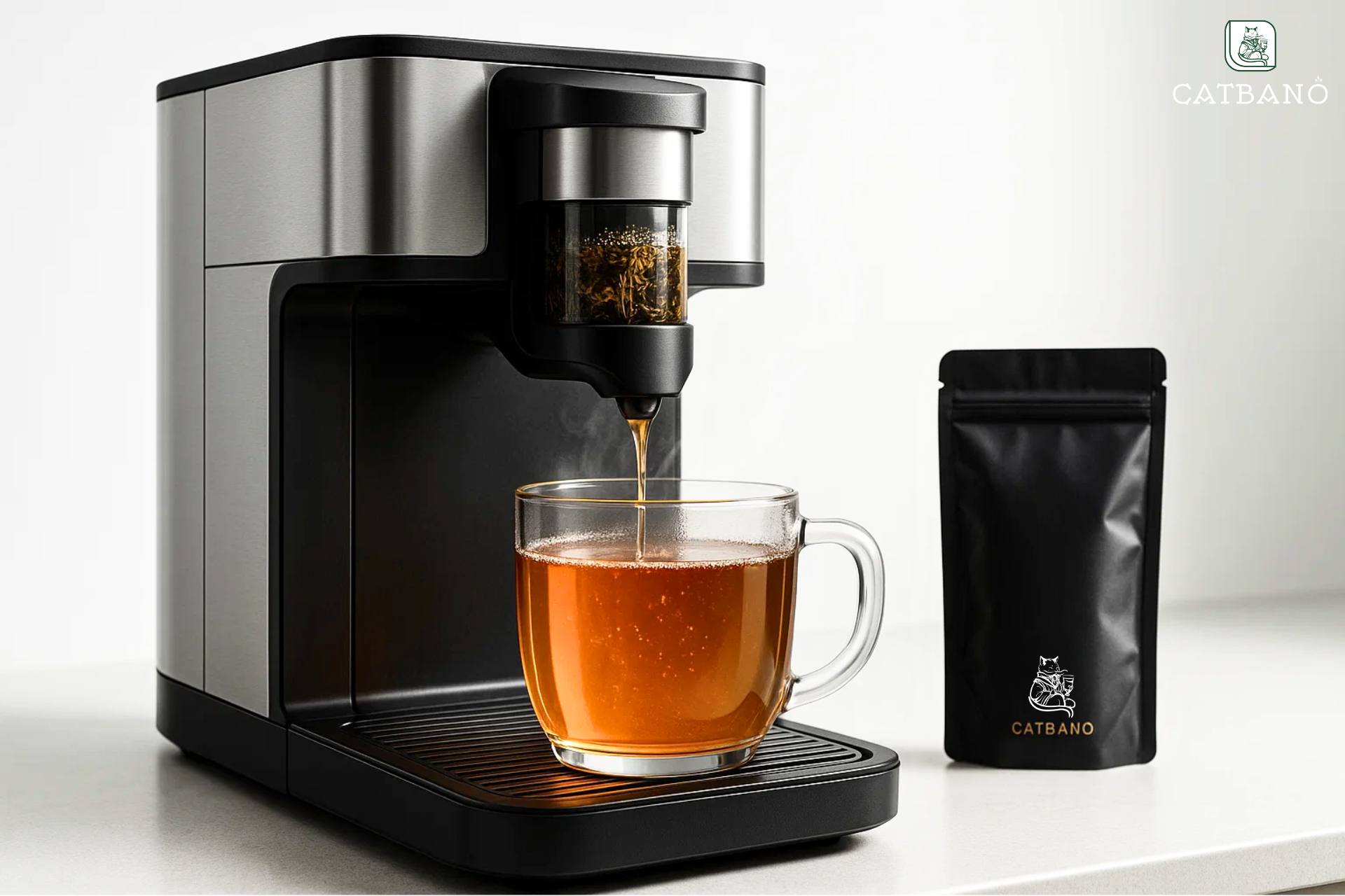 Máy pha cà phê chiết xuất trà Oolong tiện lợi