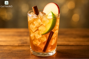 Trà Oolong lạnh với táo và quế thơm dịu