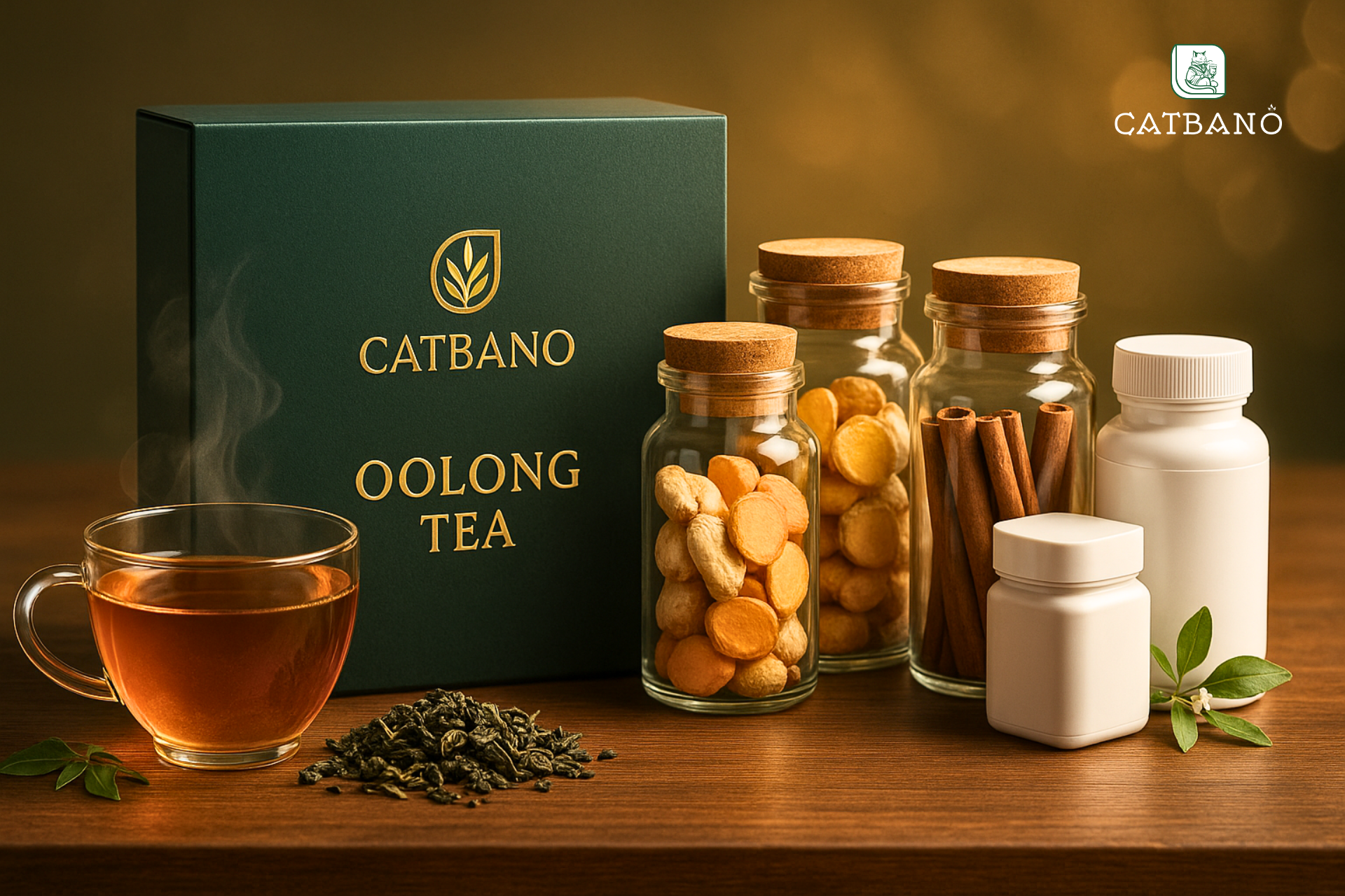 Ưu đãi số lượng lớn khi đặt hộp trà Oolong tại Catbano