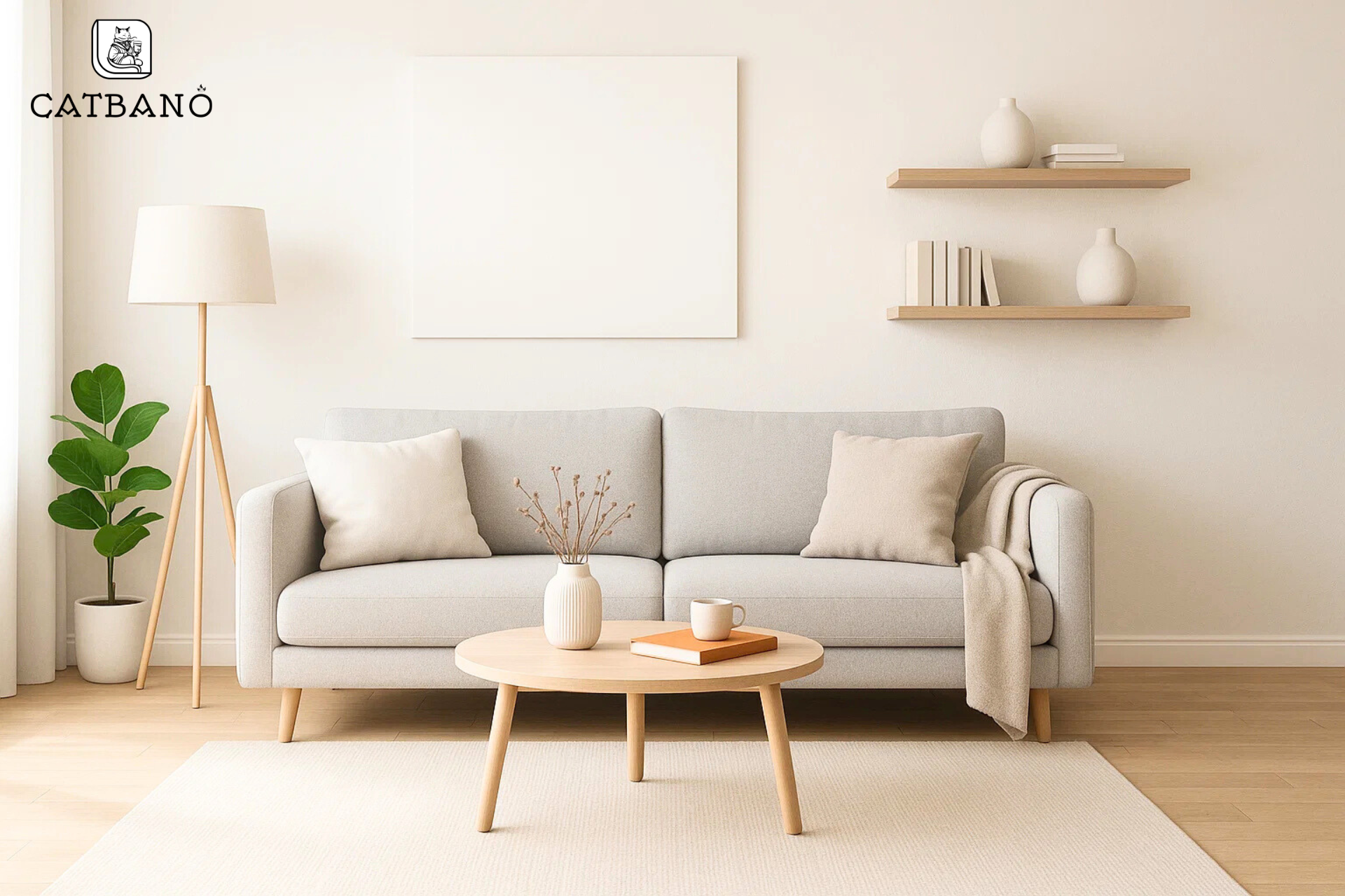 Phong cách hiện đại, background sáng nhẹ nhàng.