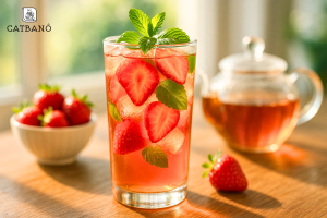 Trà Oolong Dâu Tây – Ngọt dịu, thanh mát và tràn năng lượng