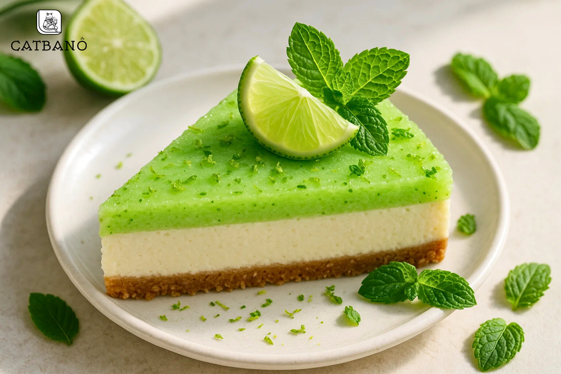 Trang trí thêm bạc hà, góc chụp gần ánh sáng tự nhiên.