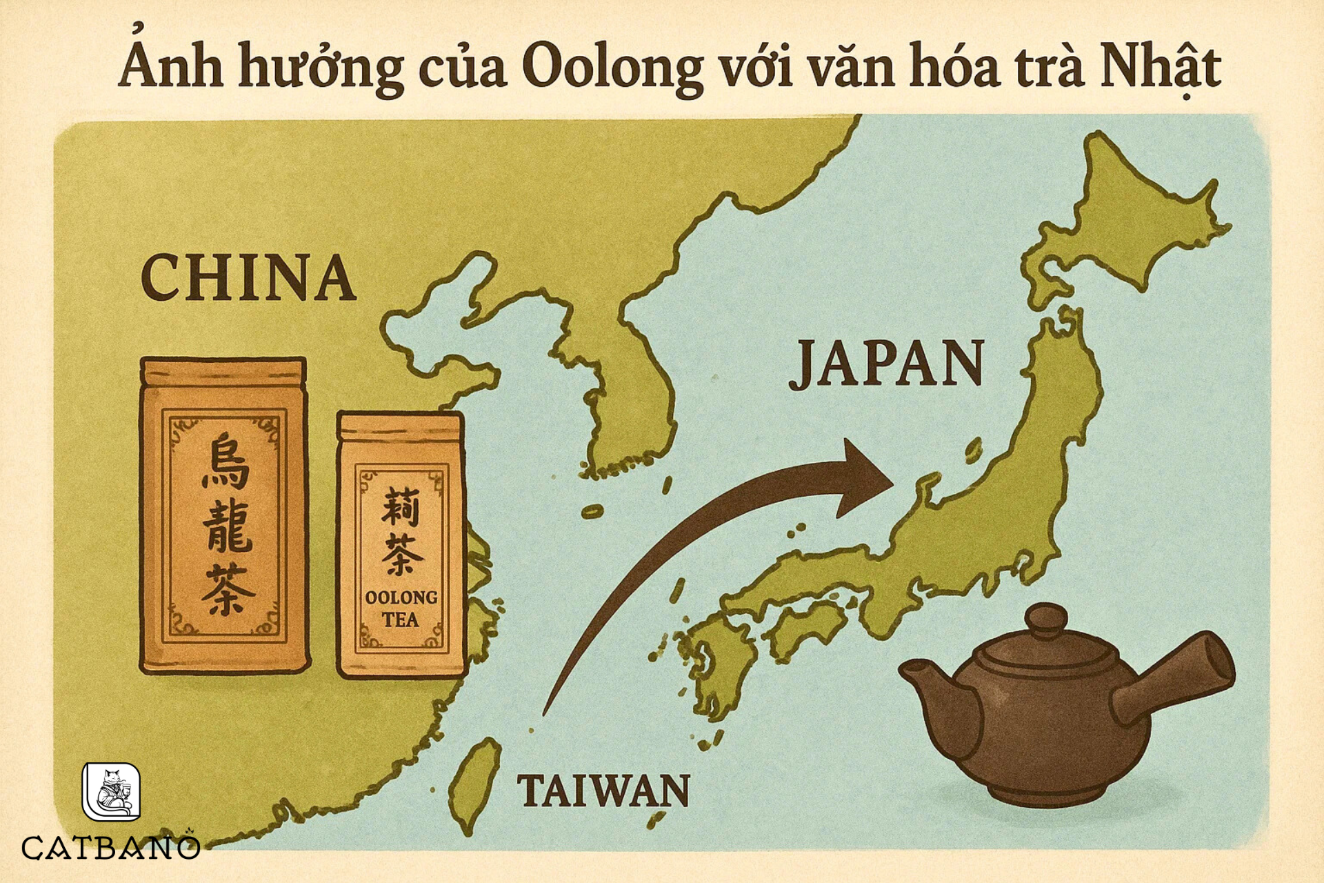 Từ Trung Hoa đến Nhật Bản – hành trình của hương Oolong