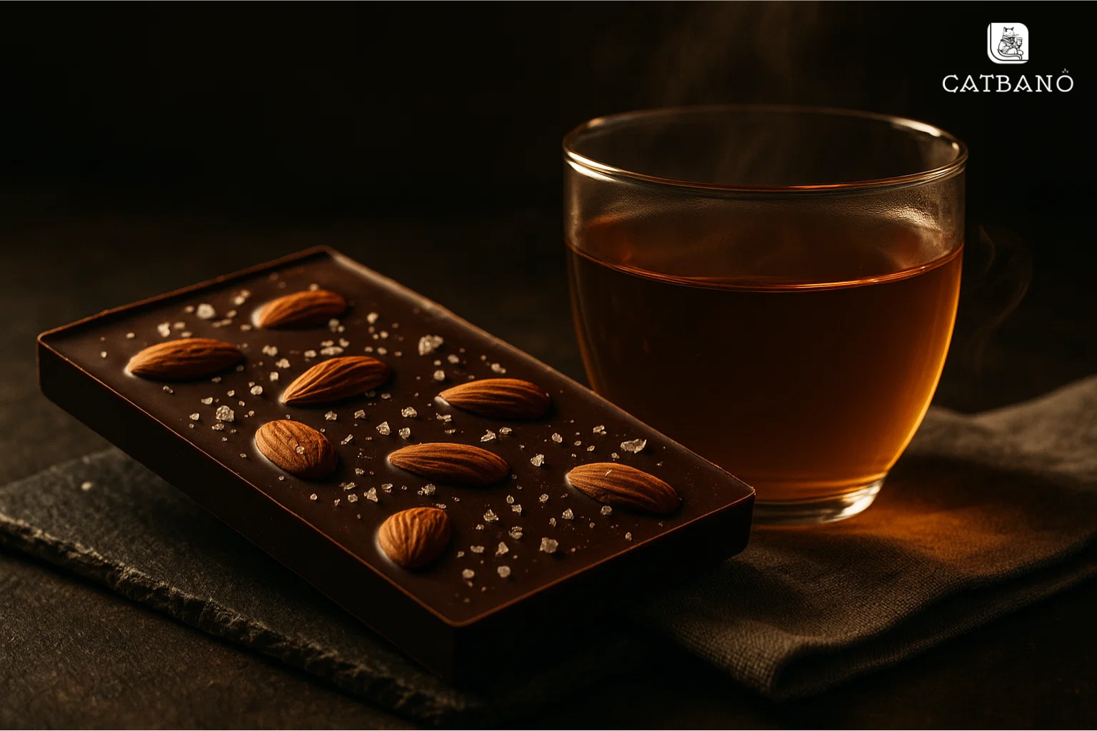 Trà oolong & chocolate hạnh nhân muối biển