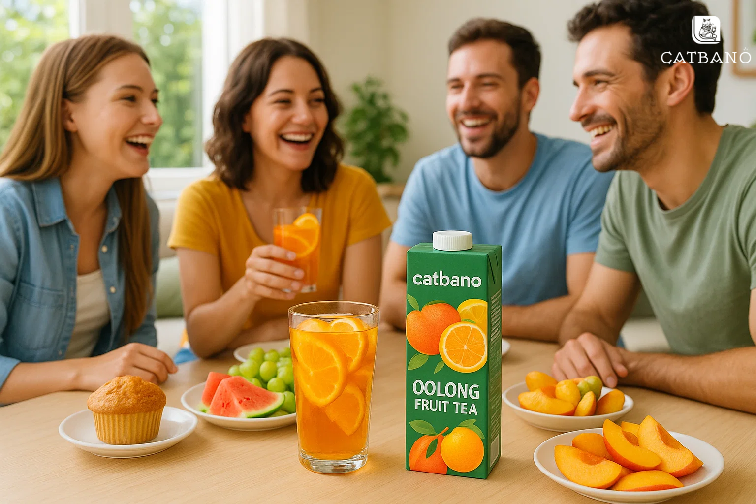 Trà oolong trái cây – họp mặt bạn bè, gia đình 